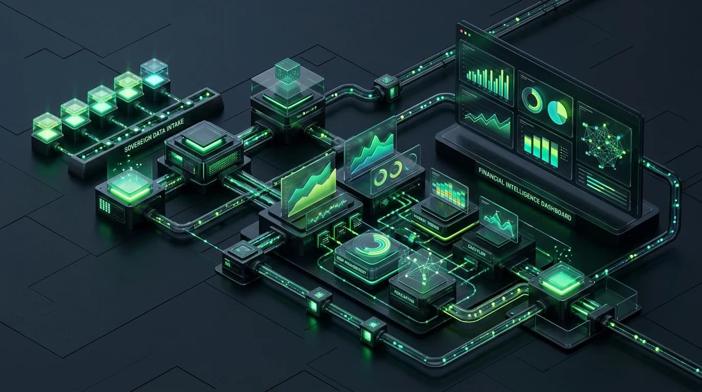 داشبورد هوشمند تحلیل مالی و پیشبینی جریان نقدینگی متصل به سیستم ERP و نرمافزار حسابداری